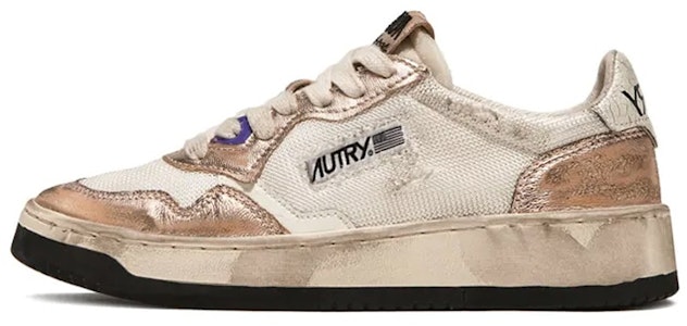 AUTRY 低幫 綁帶 時尚板鞋 女款 白棕 做舊版 Buy AUTRY 低幫 綁帶 時尚板鞋 女款 白棕 做舊版