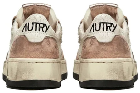 AUTRY 低幫 綁帶 時尚板鞋 女款 白棕 做舊版 Shop AUTRY 低幫 綁帶 時尚板鞋 女款 白棕 做舊版