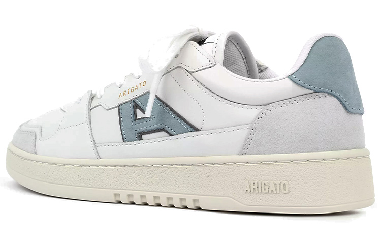 Shop (W) Axel Arigato A-Dice Lo Sneaker Wit Stoffig Blauw 78003