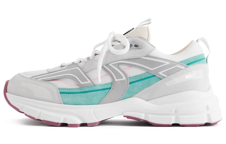 (W) Axel Arigato Low-Top Lace-Up 'White Grey Green'