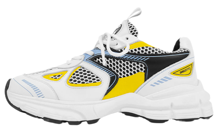 (Women) Axel Arigato Marathon Runner White Black Yellow Blue 93027