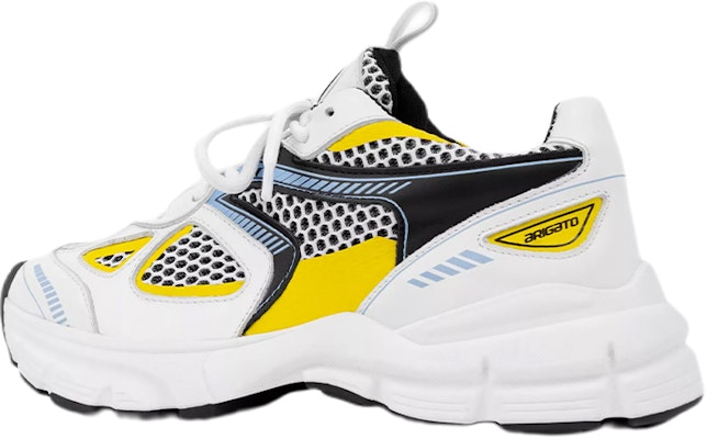 (Women) Axel Arigato Marathon Runner White Black Yellow Blue 93027 Shop (Women) Axel Arigato Marathon Runner White Black Yellow Blue 93027