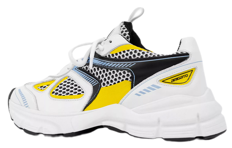 Shop (Women) Axel Arigato Marathon Runner White Black Yellow Blue 93027