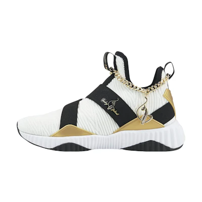 (W) Baby Phat Puma Defy Mid 'White Black Gold'