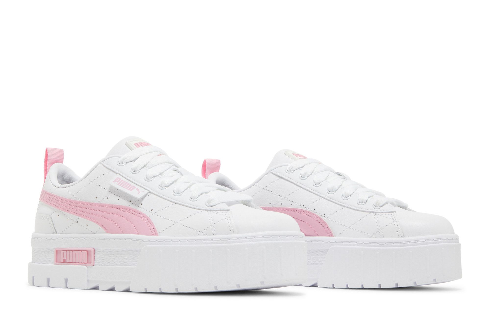 Cheap （女士）Baby Phat x Puma Mayze 'White Prism Pink' 384604-01
