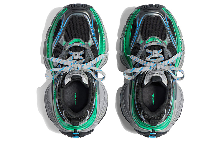 Shop (W) Balenciaga 10XL 'Hitam Abu-Abu Biru' 784342W2MV21143