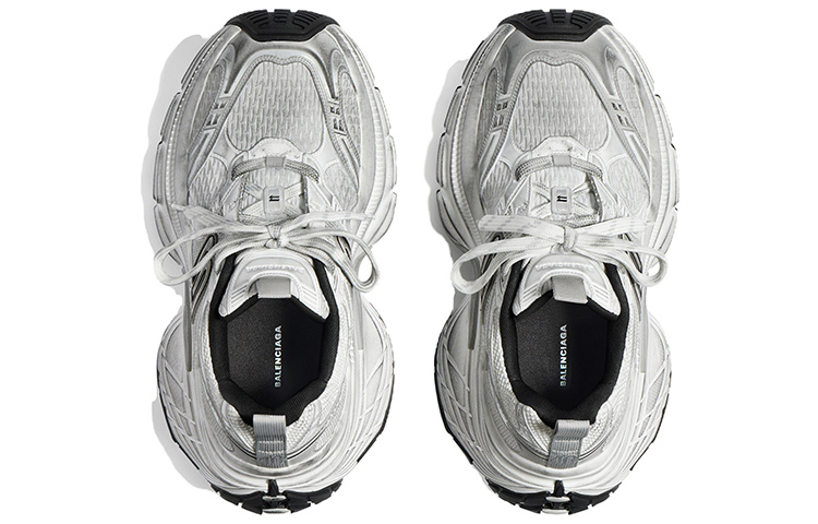 Shop (W) Balenciaga 10XL Rendah 'Putih Hitam Kelabu' 784342W2MV29110