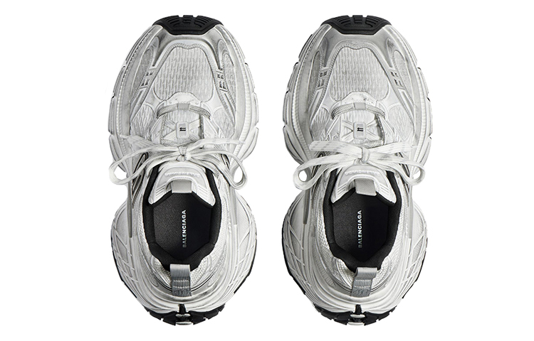 Shop (W) 발렌시아가 10XL 스니커즈 '낡은 화이트 블랙' 792778-W2MV2-9110