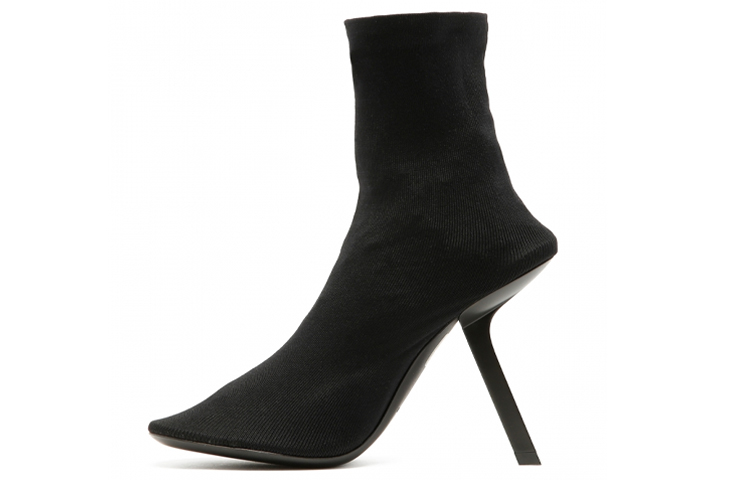 Buy (W) Balenciaga 110mm Sepatu Boot Hak Tinggi 'Hitam' 656522W2DR01000