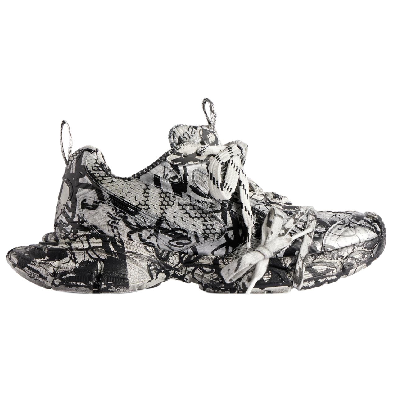 Order (W) 巴黎世家 3XL 极限涂鸦运动鞋 白黑 734731W2RG39010