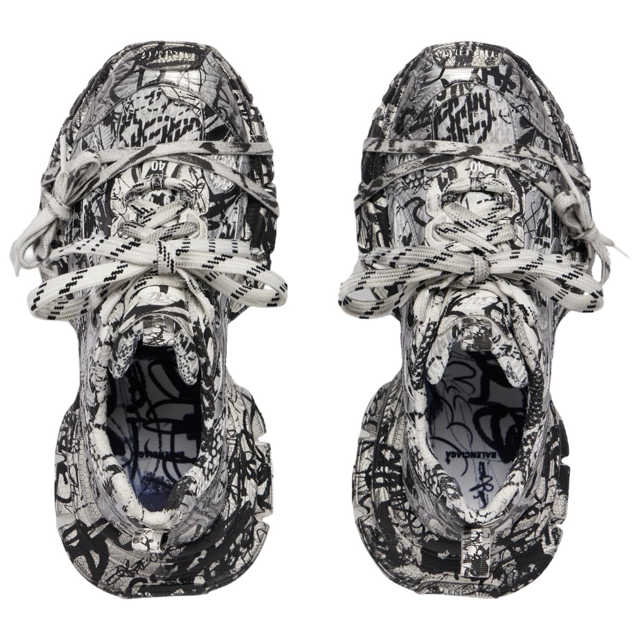 Purchase (W) 巴黎世家 3XL 极限涂鸦运动鞋 白黑 734731W2RG39010