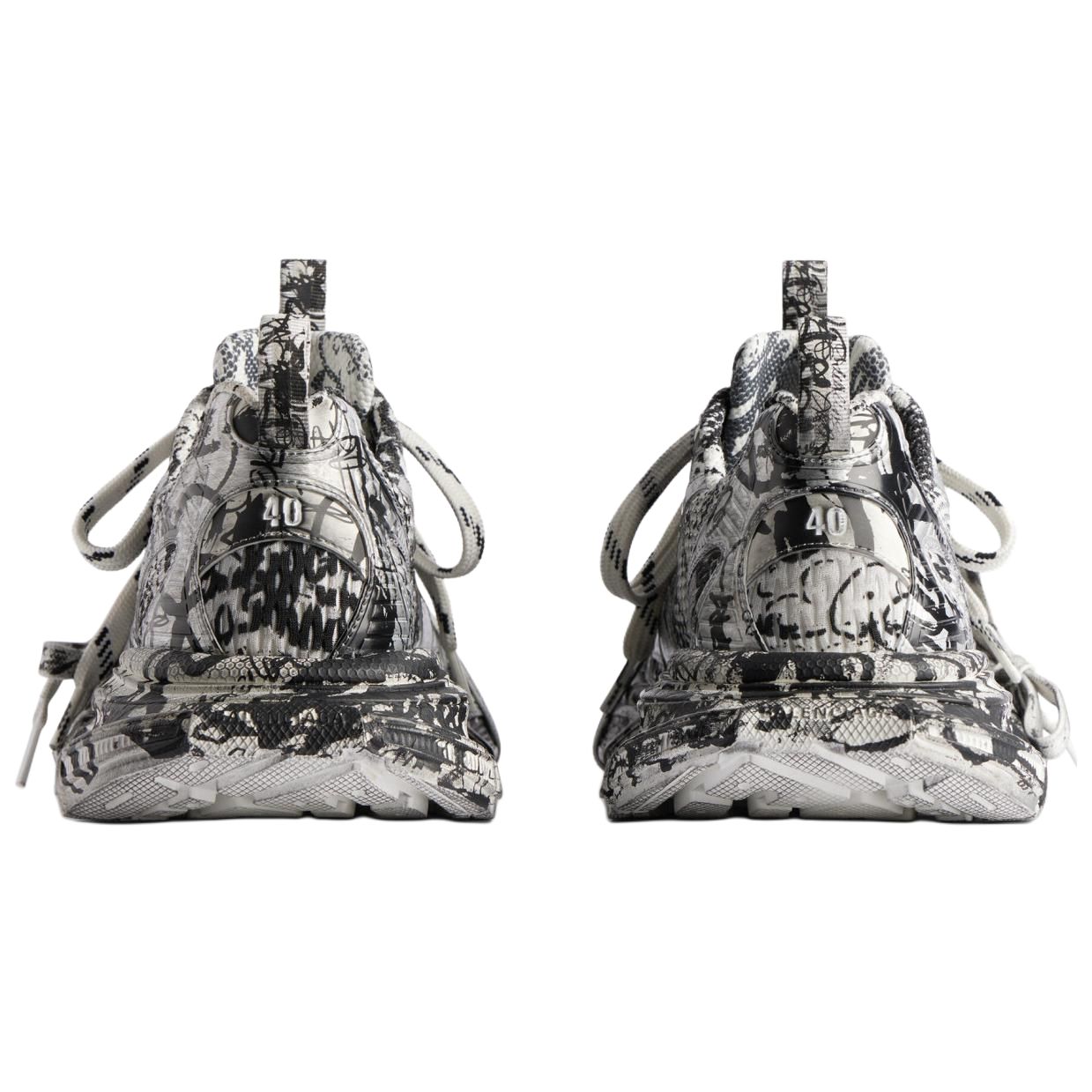 Details for (W) 巴黎世家 3XL 极限涂鸦运动鞋 白黑 734731W2RG39010