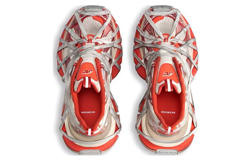 (W) Balenciaga 3XL Extreme Lace Sneakers Orange Beige 圖 4