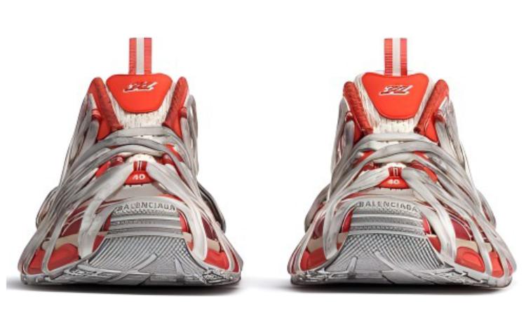 (W) Balenciaga 3XL Extreme Lace Sneakers Orange Beige 圖 5