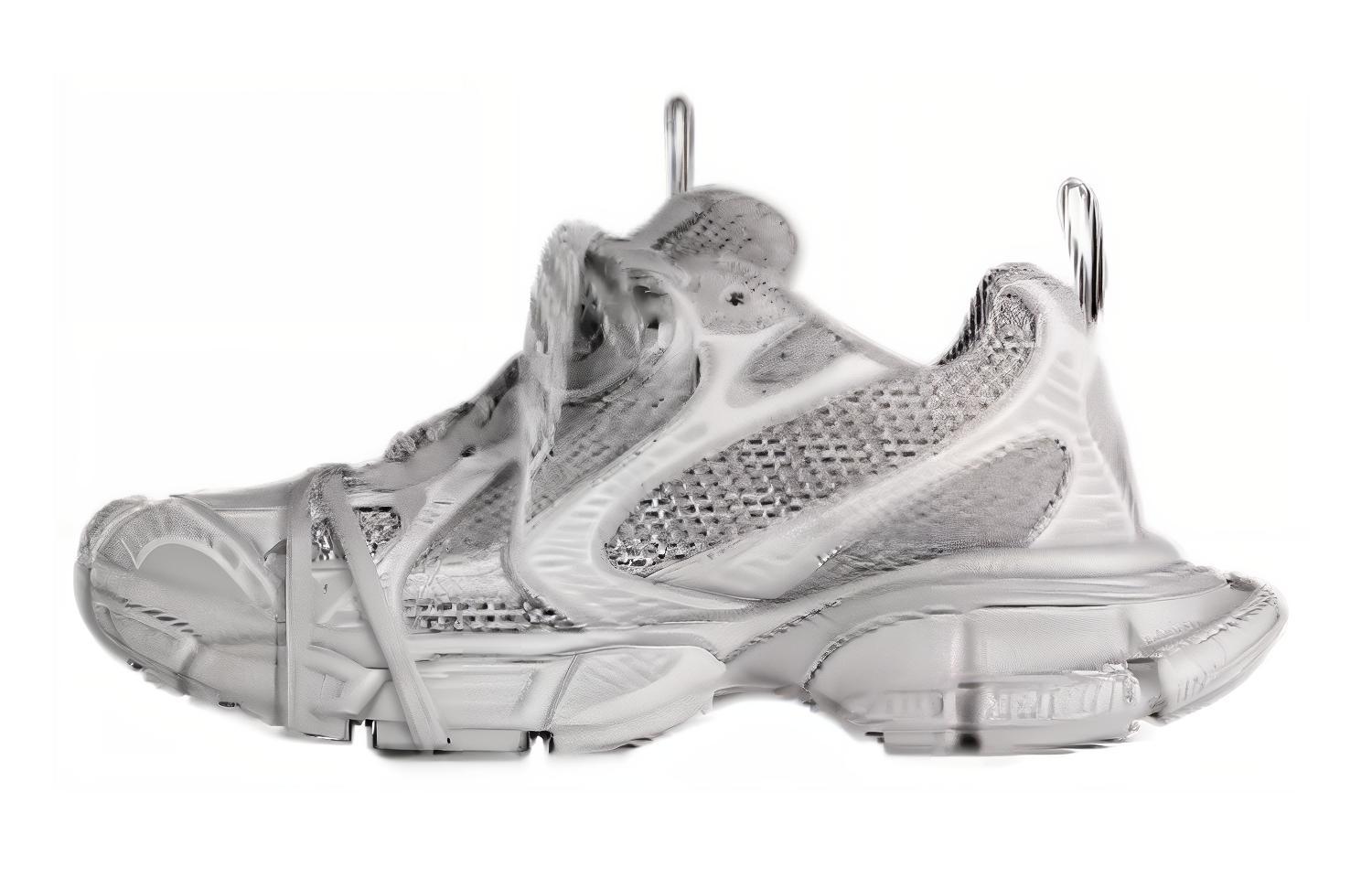 Buy (W) Balenciaga 3XL Sneakers Pantul Kelabu Perak 734731W3XLR1281