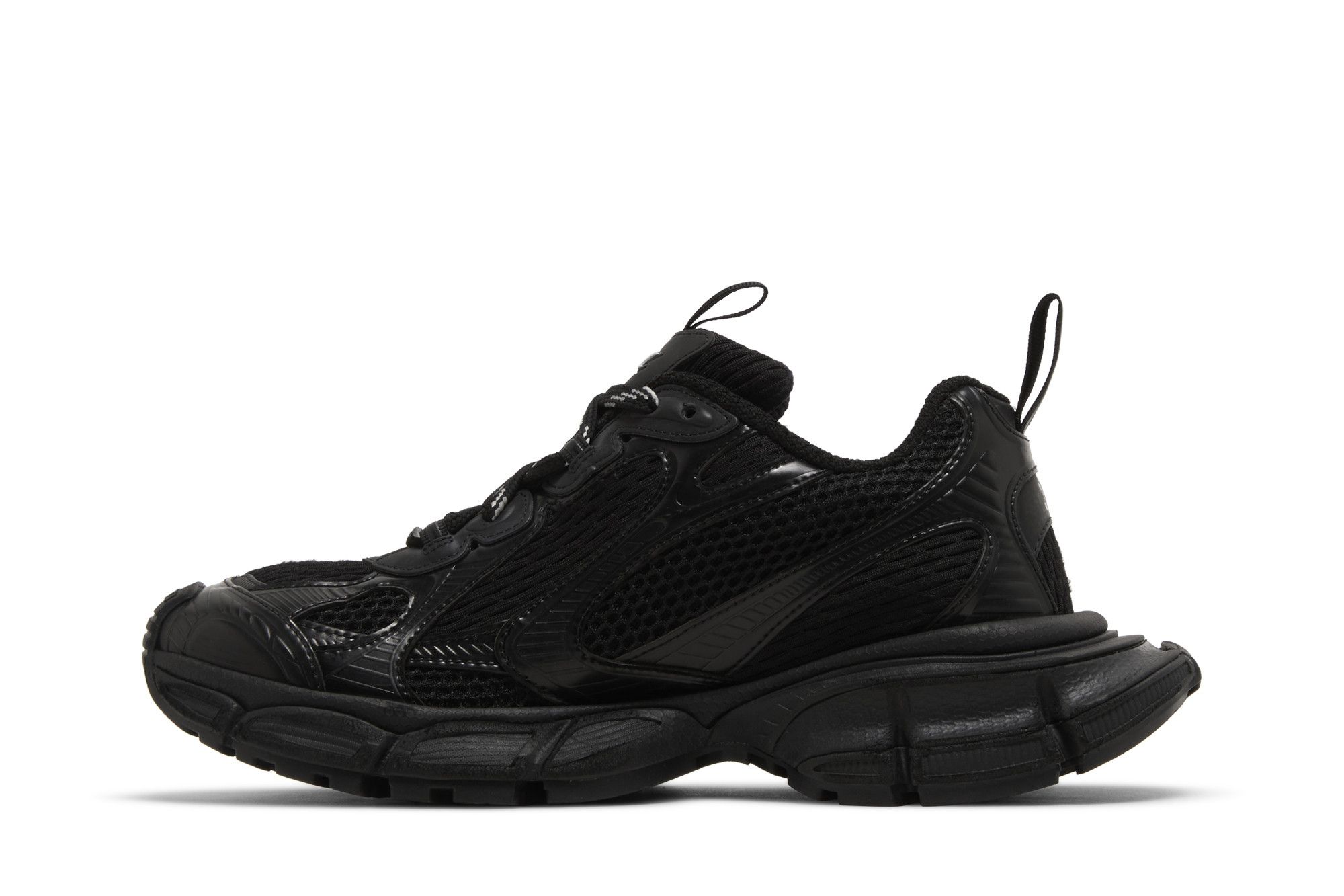 Lookbook Balenciaga巴黎世家 3XL 網布 時尚系帶 低筒 老爹鞋 女款 黑色