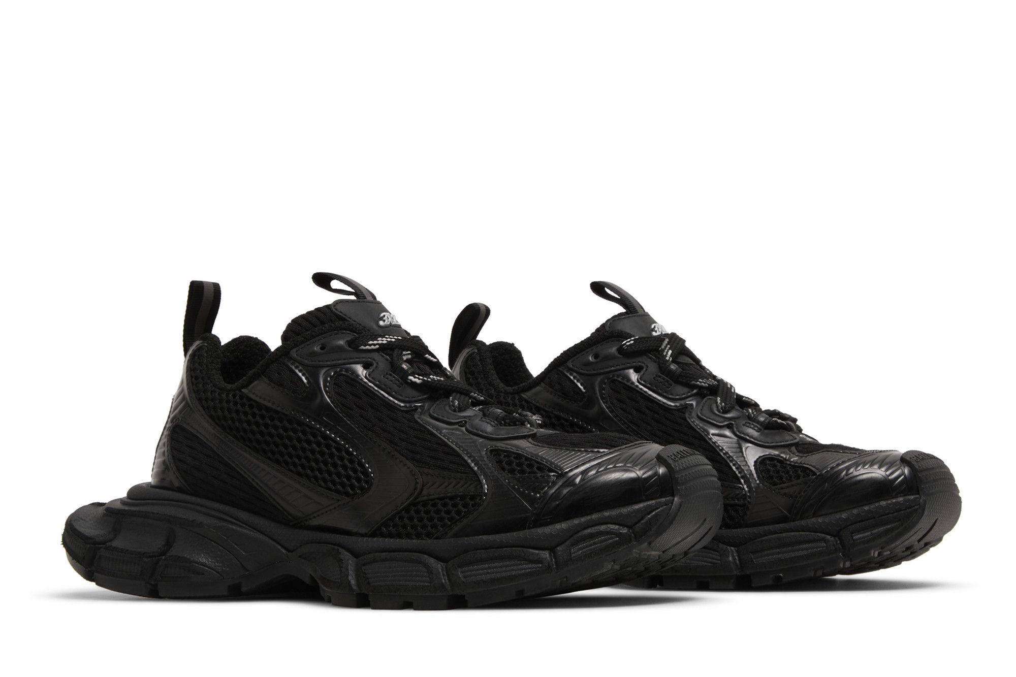 Cheap Balenciaga巴黎世家 3XL 網布 時尚系帶 低筒 老爹鞋 女款 黑色