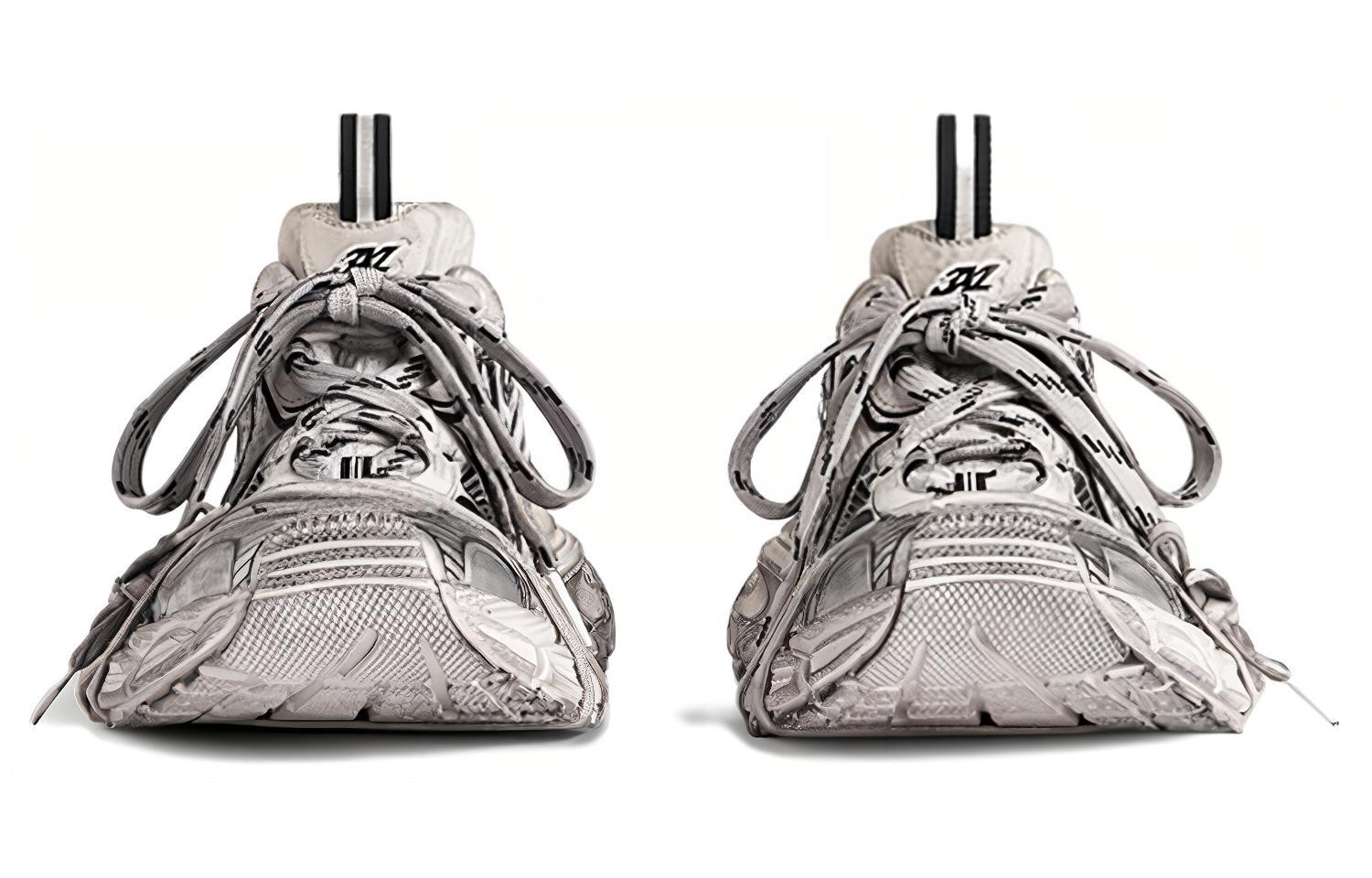 Lookbook (W) 발렌시아가 3XL 스니커즈 '화이트 & 블랙 메쉬' (48 characters) 734731W3XL49710