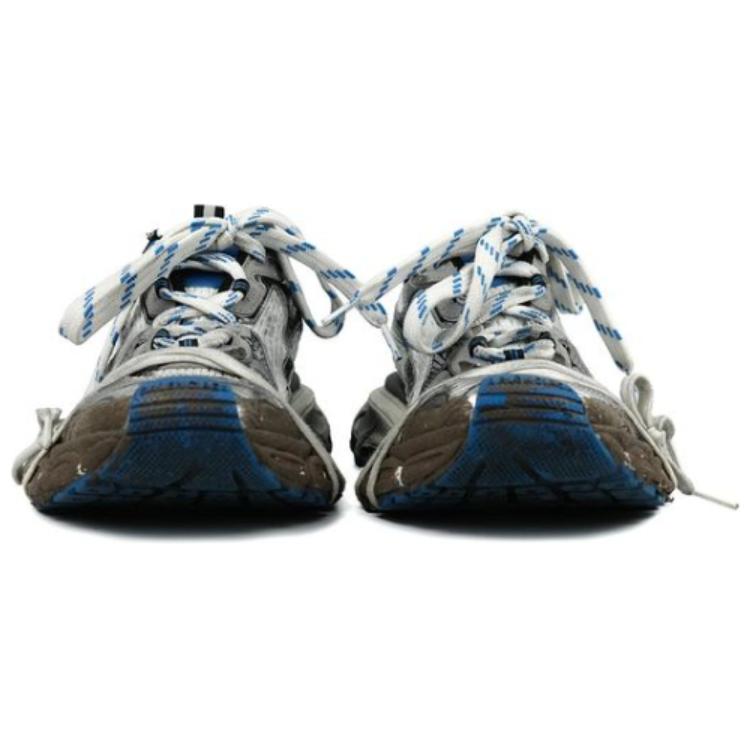 (W) Balenciaga 3XL Sneakers 'Worn Out Grey White and Blue Mesh and Polyurethane' 圖 3