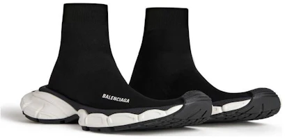 Shop Balenciaga巴黎世家 3XL SOCK 織物 舒適簡約 高筒 生活休閒鞋 女款 黑色