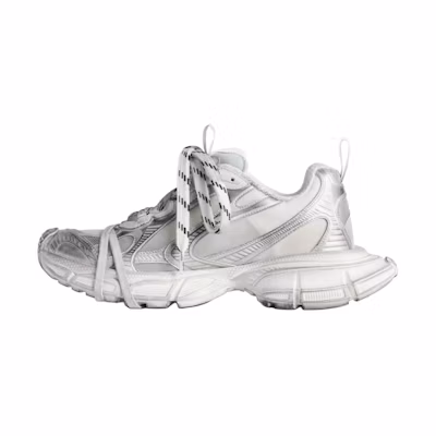 (W) Balenciaga 3XL Summer Mesh Sneaker White Silver