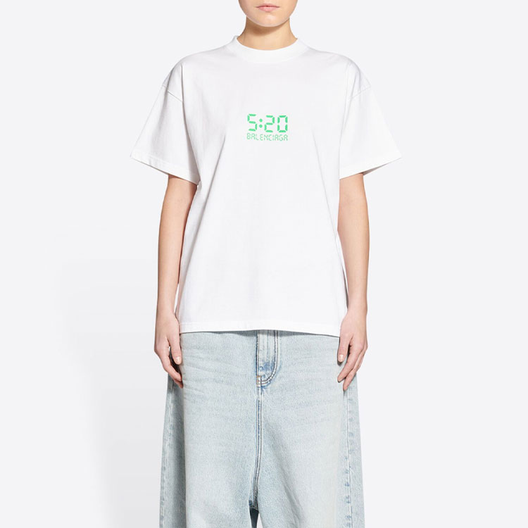 (Women) Balenciaga 520 Capsule SS22  White Oversized Number Print T-Shirt. 612965TMVL59164 圖 3