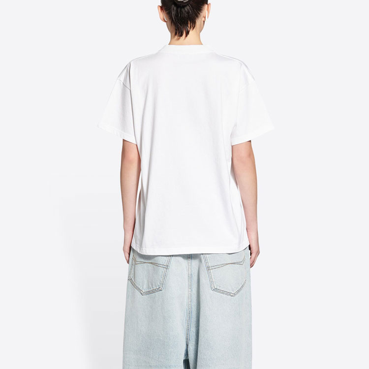 (Women) Balenciaga 520 Capsule SS22  White Oversized Number Print T-Shirt. 612965TMVL59164 圖 4
