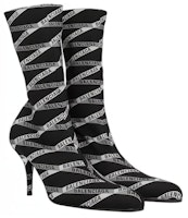 (W) 巴黎世家80毫米黑色提花标志弹力靴 549784W1P601264 Order (W) 巴黎世家80毫米黑色提花标志弹力靴 549784W1P601264