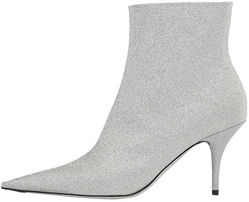 (Women) Balenciaga 85mm Knife Glitter Boots 'Silver' 579280WA7018163 Buy (Women) Balenciaga 85mm Knife Glitter Boots 'Silver' 579280WA7018163
