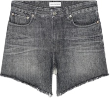 (Women) Balenciaga Asymmetric Cutout Denim Mini Skirt in Black. 704541TXE061070 (Women) Balenciaga Asymmetric Cutout Denim Mini Skirt in Black. 704541TXE061070