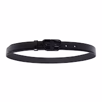 Lookbook (W) Cinturón de Piel de Ternera Balenciaga BB Logo Negro 2.5cm 5816902AA7D1000BLACK