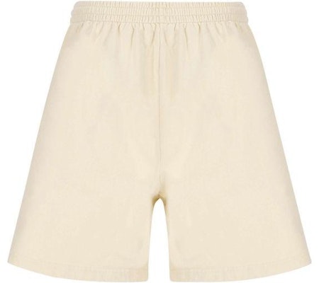 (W) 巴黎世家 米色鬆緊腰標誌休閒短褲 676137TMVA30906 Lookbook (W) 巴黎世家 米色鬆緊腰標誌休閒短褲 676137TMVA30906