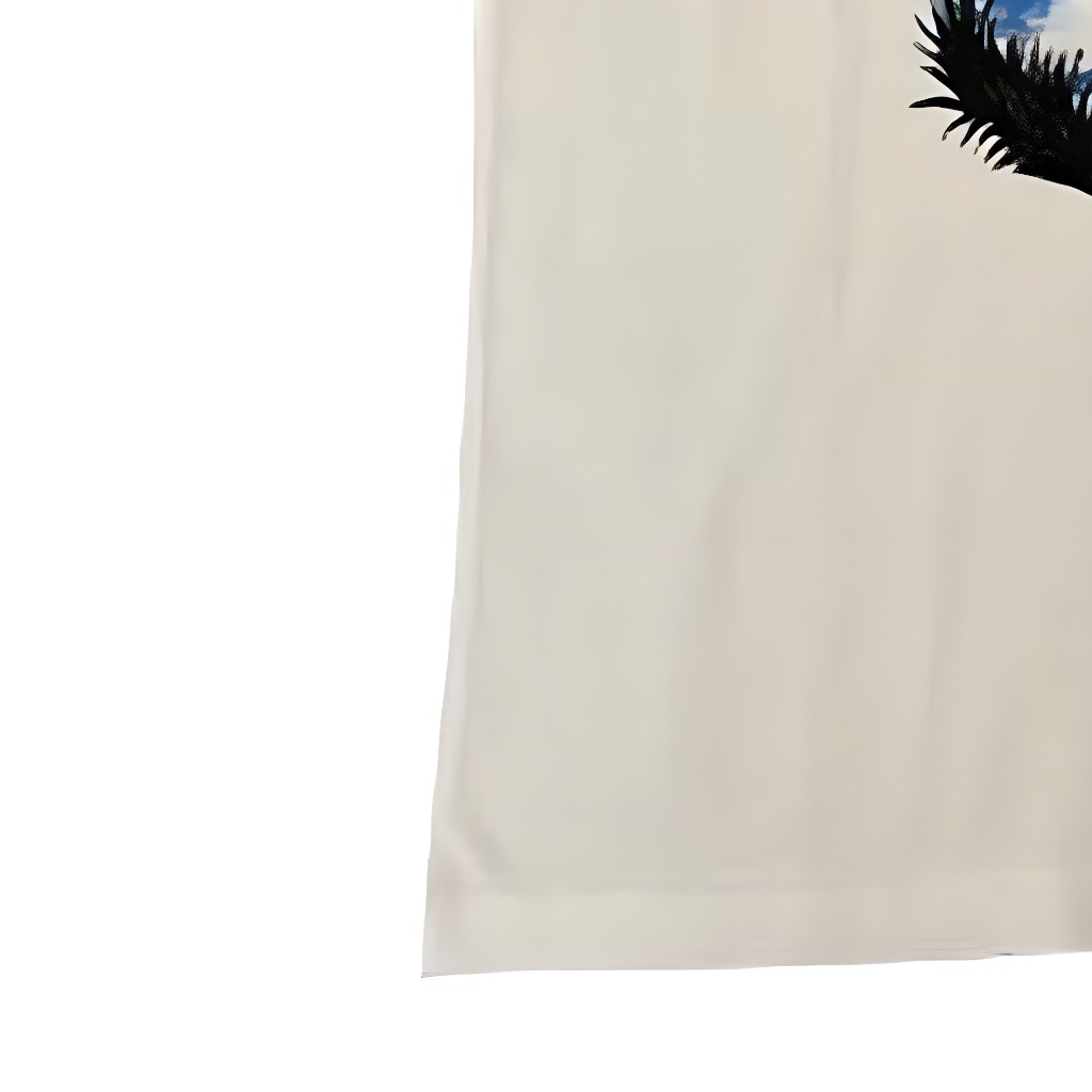 Details for (Women) Balenciaga  Beige Graphic Letter Beach Print T-Shirt Regular Fit. 764235TPVL99601