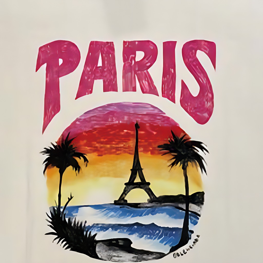 Sizing (Women) Balenciaga  Beige Graphic Letter Beach Print T-Shirt Regular Fit. 764235TPVL99601