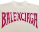 Cheap (Women) Balenciaga Beige Graphic Letter Beach Print T-Shirt Regular Fit. 764235TPVL99601