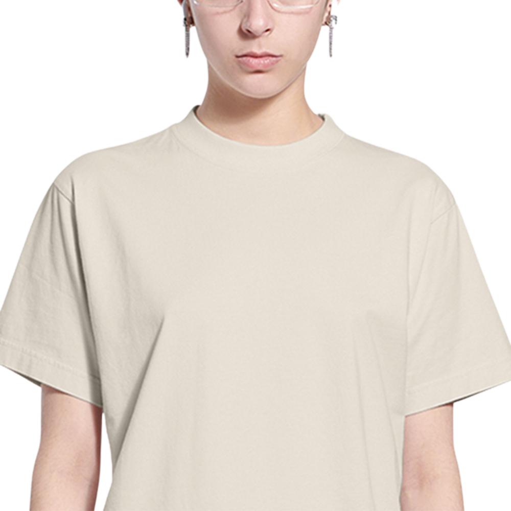 Details for (Women) Balenciaga  Beige Slim Fit Crew Neck Casual T-Shirt. 670943TLVH90905