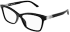 Buy (W) Balenciaga Bingkai Cermin Mata Rama-Rama Optik Hitam BB0186O-001
