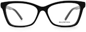 Lookbook (W) Balenciaga Bingkai Cermin Mata Rama-Rama Optik Hitam BB0186O-001