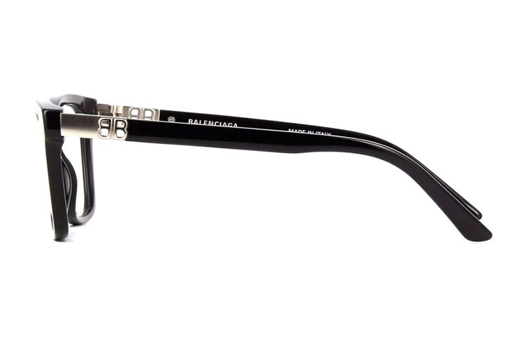 Shop (W) Balenciaga Bingkai Cermin Mata Rama-Rama Optik Hitam BB0186O-001