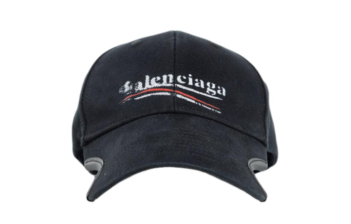 Order (Women) Balenciaga  Black Cotton Cap with Letter Print Design. 788752410B2