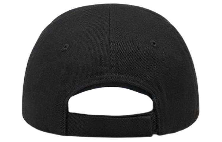 Shop (Women) Balenciaga  Black Cotton Cap with Logo Embellishment. 577548310B21075