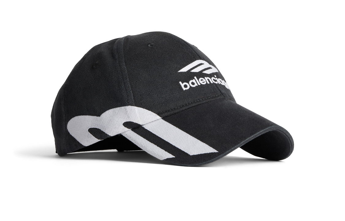 Lookbook (W) Balenciaga Topi Baseball Logo Hitam Kapas 766860410b21702
