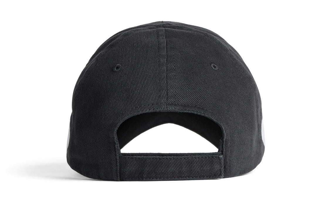 Shop (W) Balenciaga Topi Baseball Logo Hitam Kapas 766860410b21702