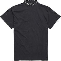 (Women) Balenciaga Black Crew Neck Casual T-Shirt. 761460TPVD41055 (Women) Balenciaga Black Crew Neck Casual T-Shirt. 761460TPVD41055