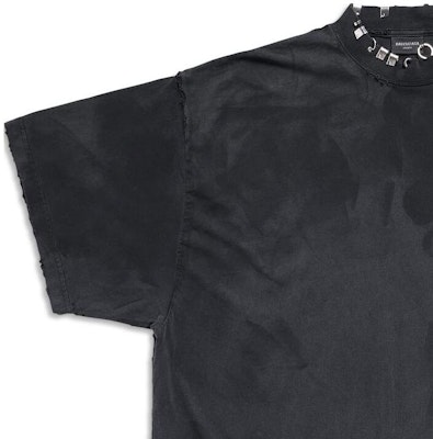 (Women) Balenciaga Black Crew Neck Casual T-Shirt. 761460TPVD41055 Sizing (Women) Balenciaga Black Crew Neck Casual T-Shirt. 761460TPVD41055