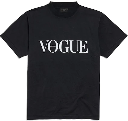 (W) Balenciaga 黑色圓領休閒圖案印花T恤。 809122TRVL89374 Order (W) Balenciaga 黑色圓領休閒圖案印花T恤。 809122TRVL89374