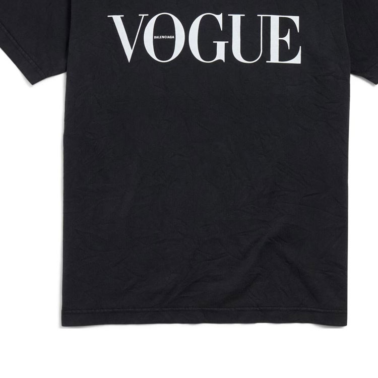 (Women) Balenciaga  Black Crewneck Graphic Print Casual T-Shirt. 809122TRVL89374 圖 7