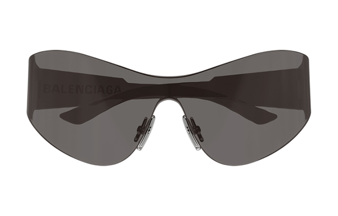 (Women) Balenciaga  Black Irregular Nylon Sunglasses with Side Letter Design BB0257S-001 圖 3