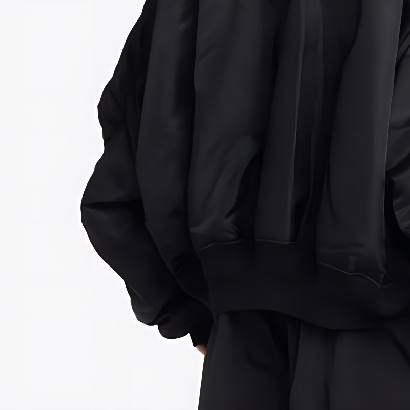 Details for (W) 巴黎世家黑色字母印花棒球领长袖夹克. 768924TNO271000