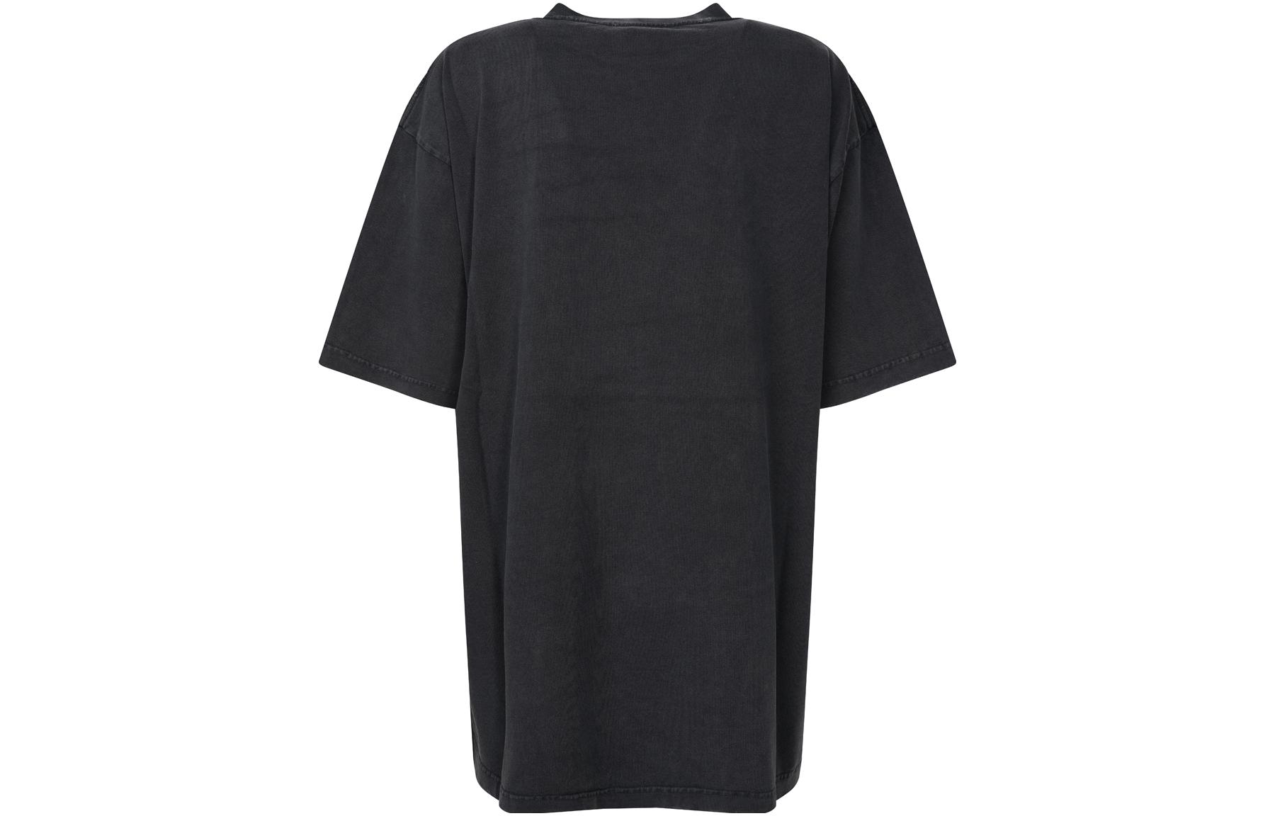 (Women) Balenciaga  Black Letter Print Crewneck T-Shirt. 641655TMVH81055 圖 3